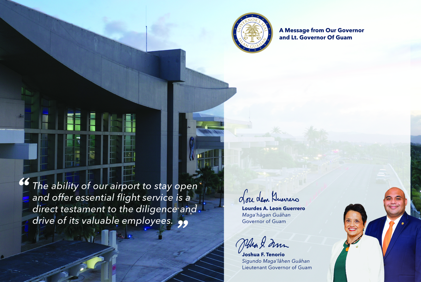 A Message from Our Governor and Lt. Governor Background